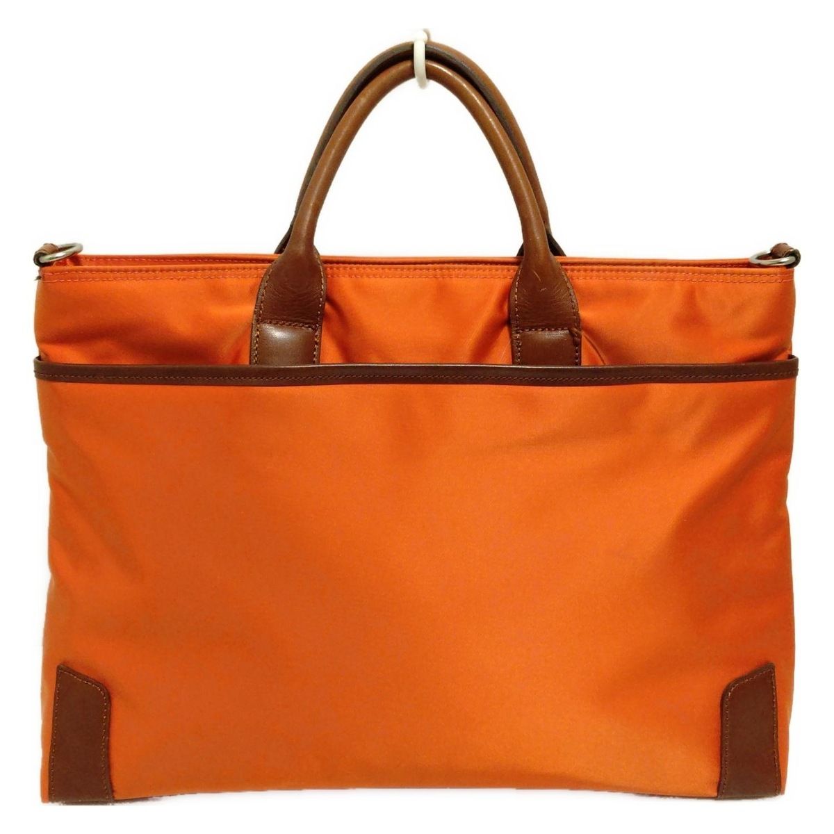 LAGASHA(ラガシャ) ビジネスバッグ - オレンジ×ブラウン 本体ロック