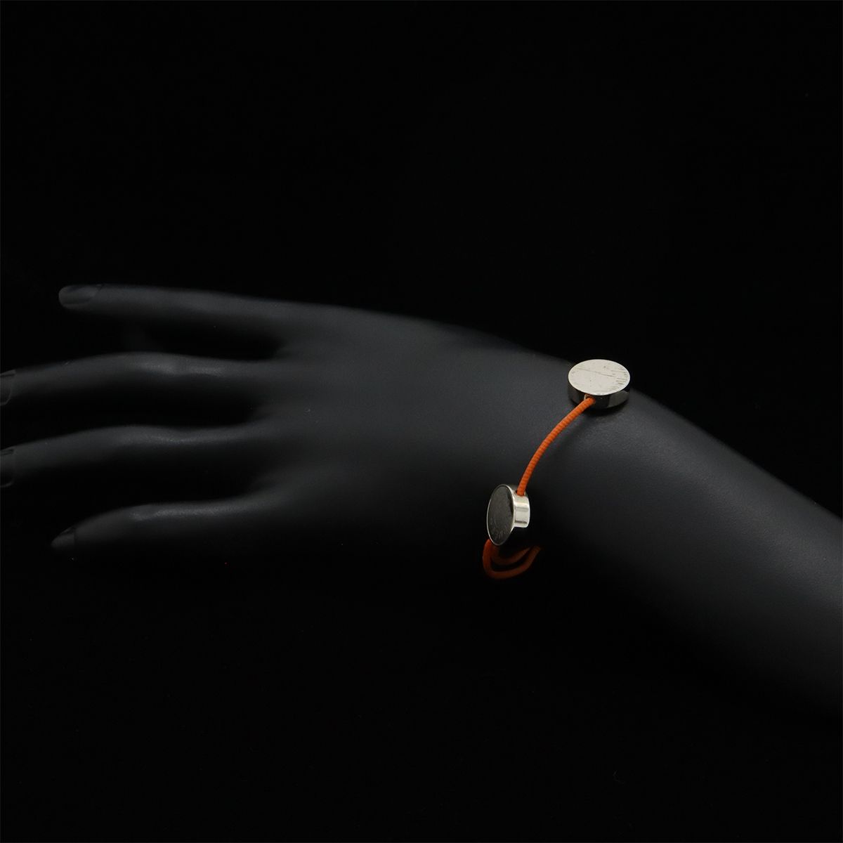 HERMES エルメス セリエ コード ブレスレット コットンコード オレンジ