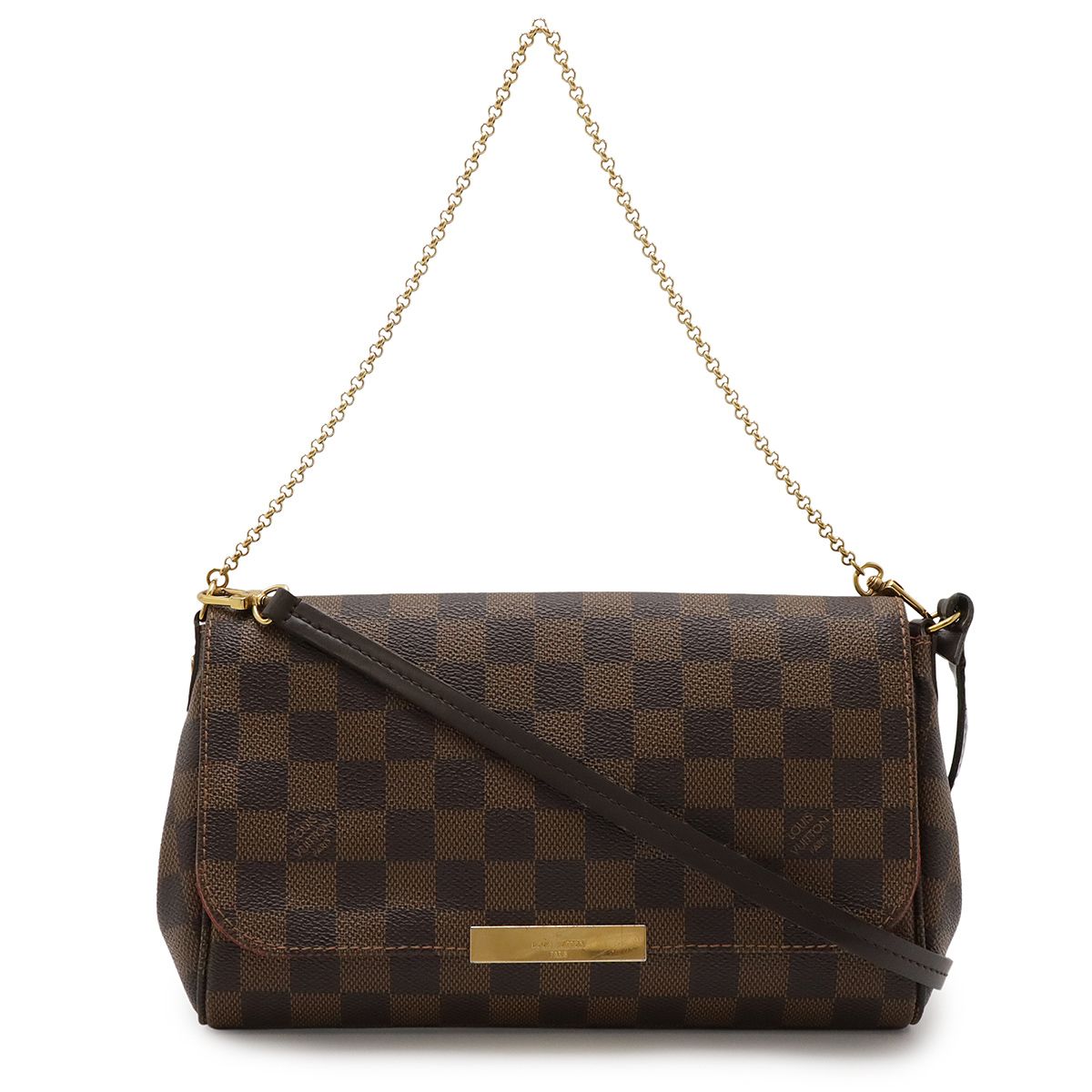 LOUIS VUITTON ルイ ヴィトン ダミエ フェイボリットMM ショルダーバッグ 斜め掛け 2WAY クラッチバッグ アクセサリーポーチ N41129 LOUIS VUITTON ルイ ヴィトン ダミエ フェイボリットMM ショルダー