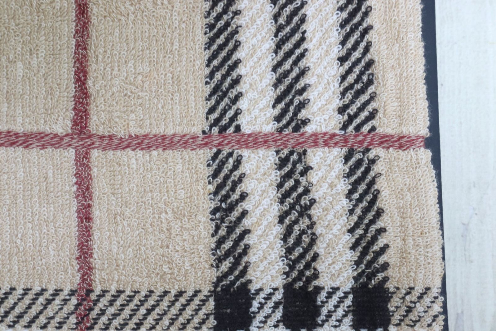 BURBERRY ノヴァチェック ホース刺繍 タオルケット BB4560 ベージュ