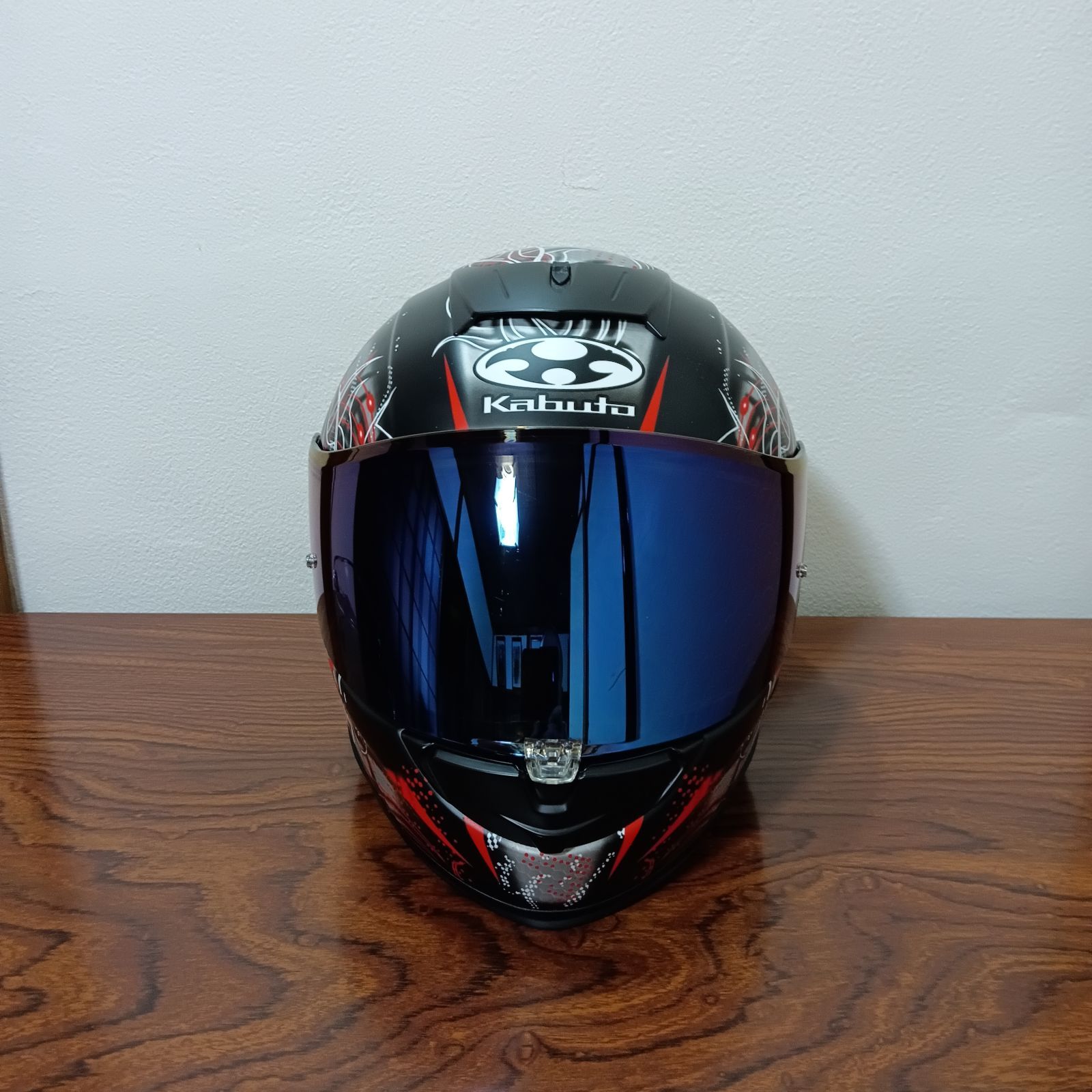 E⑫ OGK KABUTO エアロブレード 5 ウィンド フラットブラックレッド