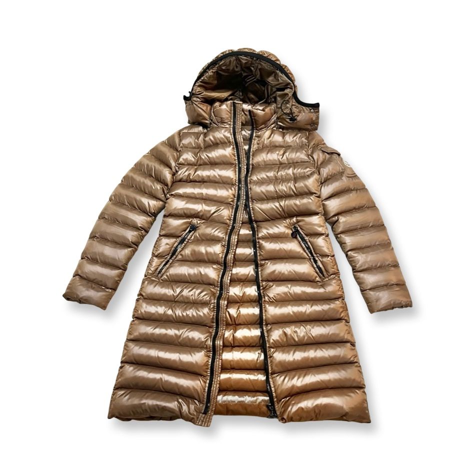 MONCLER モンクレール ダウンコート MOKA モカ size 2 フード付き