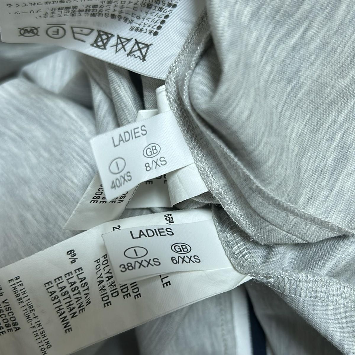  FABIANA FILIPPI ファビアーナフィリッピ スカートセットアップ レディース - ライトグレー×マルチ ボーダー スカートスーツ上下 ビジネススーツ