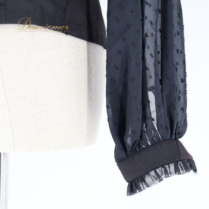 【フラメンコ衣装】ブラック SONIA JOHNES ブラウス ボレロ 黒 無地 フラメンコ 衣装 トップス ブラウス ソニアジョーンズ SONIA JOHNES