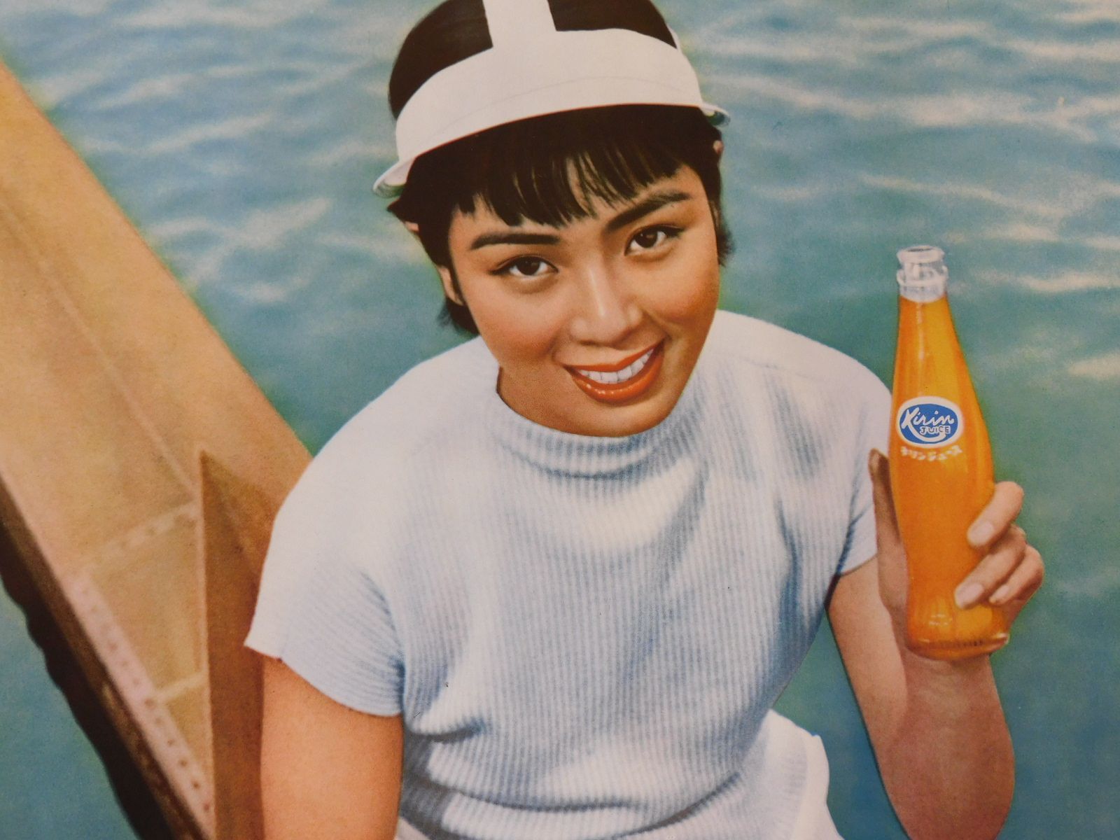 ホーロー看板　キリンビール　キリンジュース キリンジュース 長尺 ホーロー看板 昭和レトロ 麒麟麦酒 当時物 琺瑯