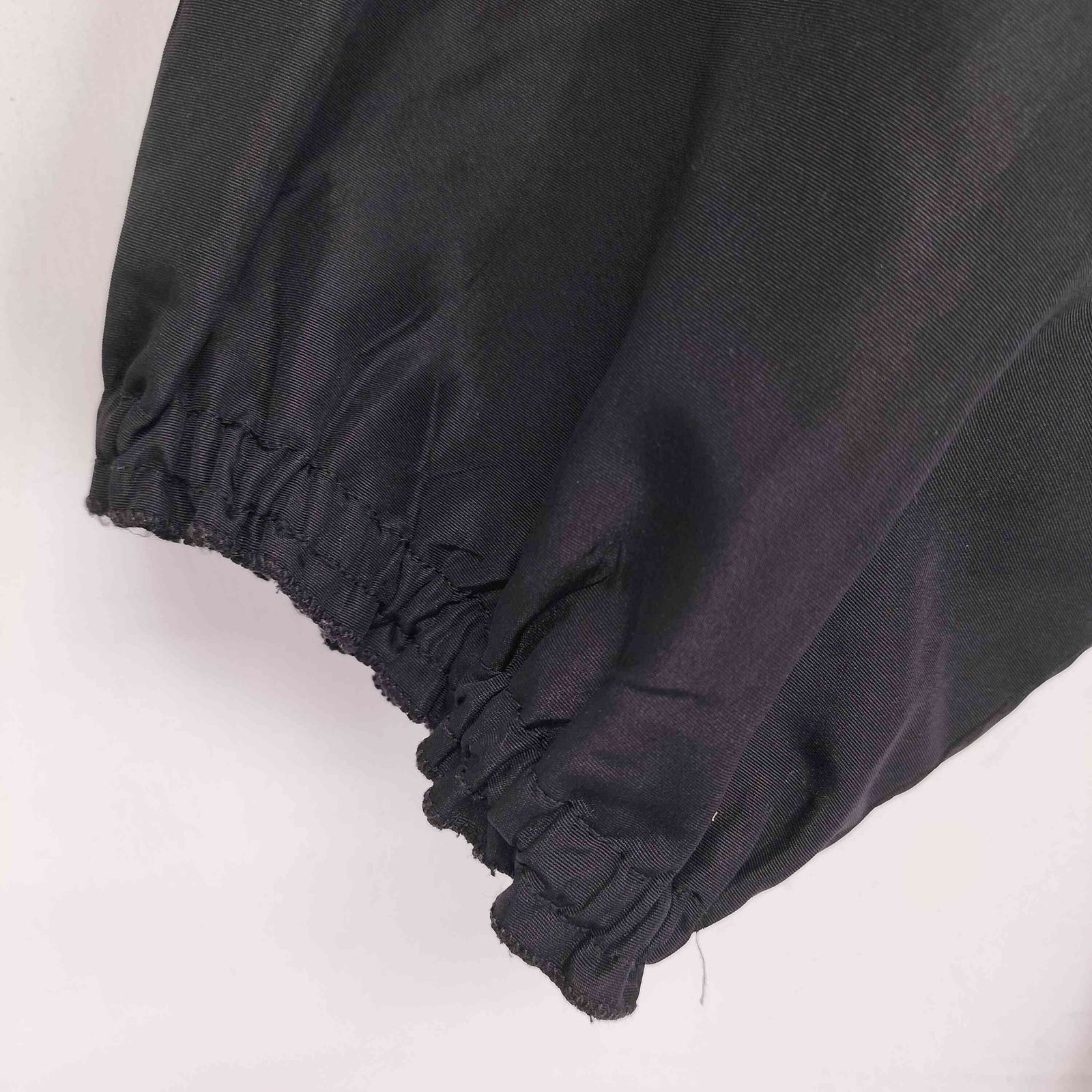 プラダ PRADA シルク混 ロングコート ダブルボタン ボリュームネック