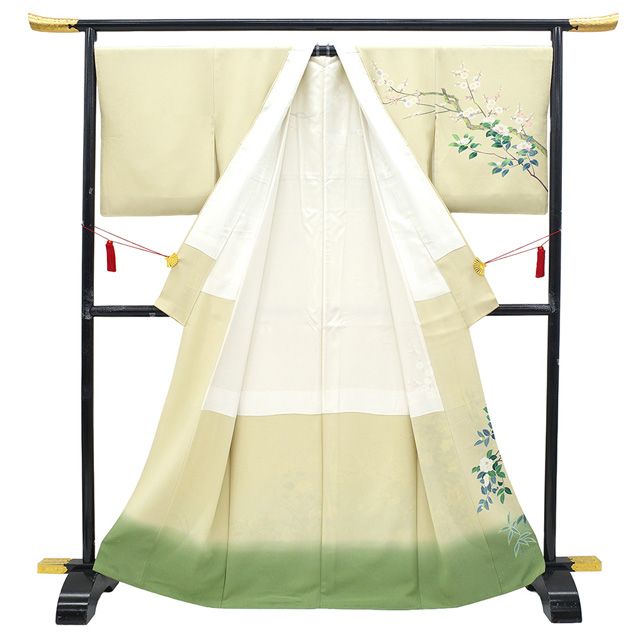 新古品】 訪問着 着物 未使用 正絹 袷 十日町友禅 作家 阿部佳雪 手