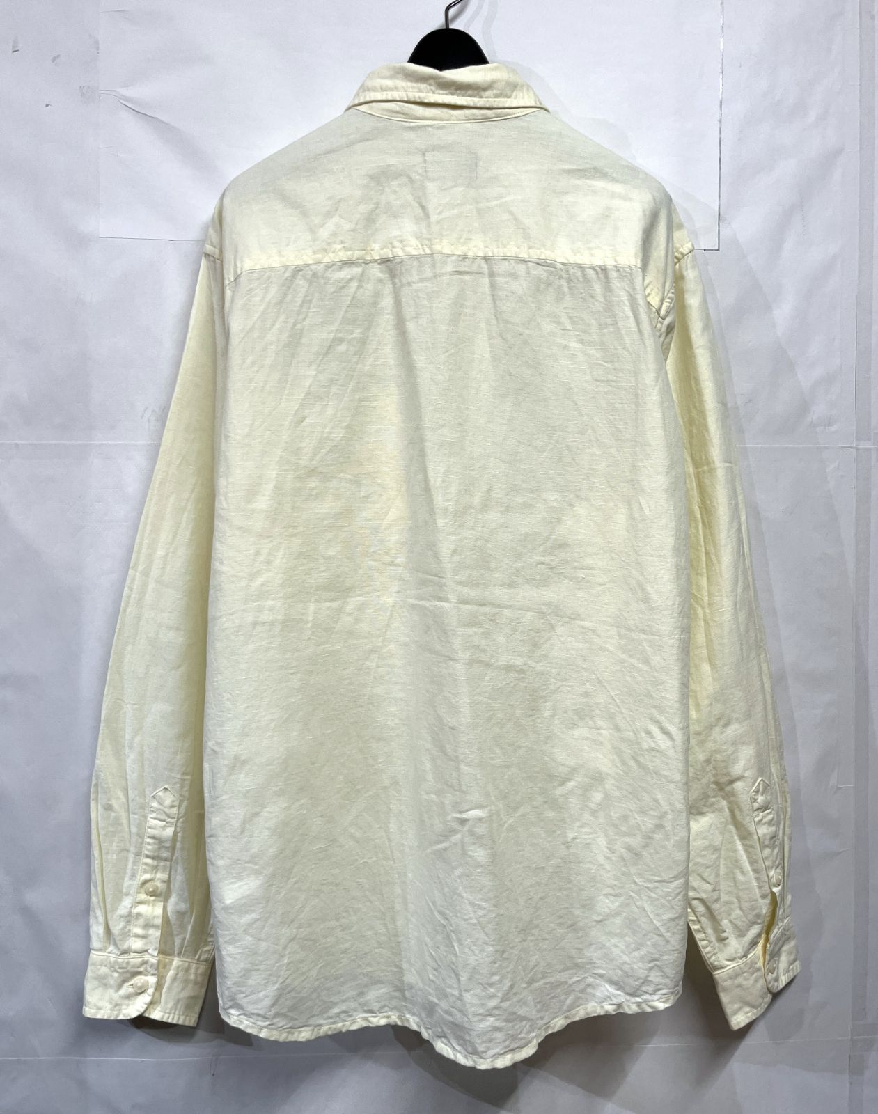 DIESEL｜ディーゼル S-UMBE 胸ロゴ リネン ロングスリーブシャツ 長袖