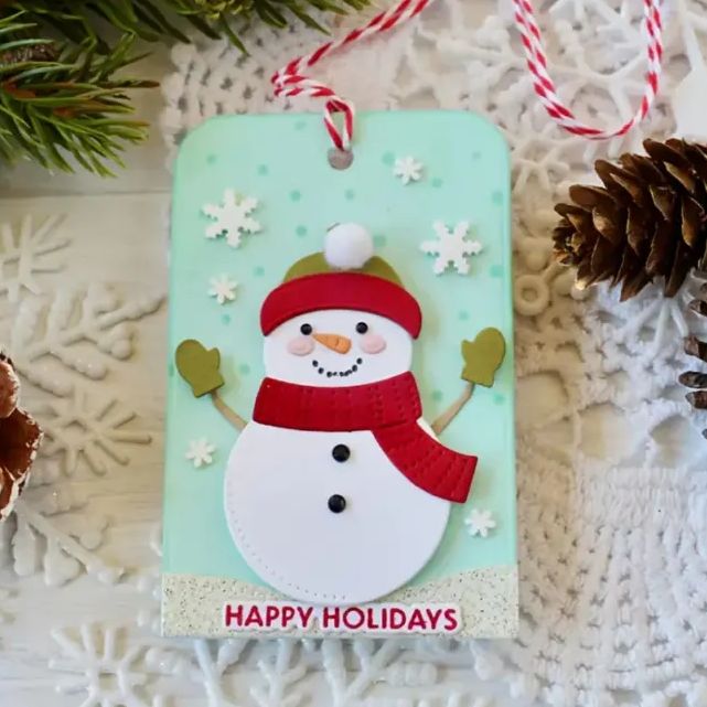 カッティングダイ 雪だるまタグ 3940 - メルカリ