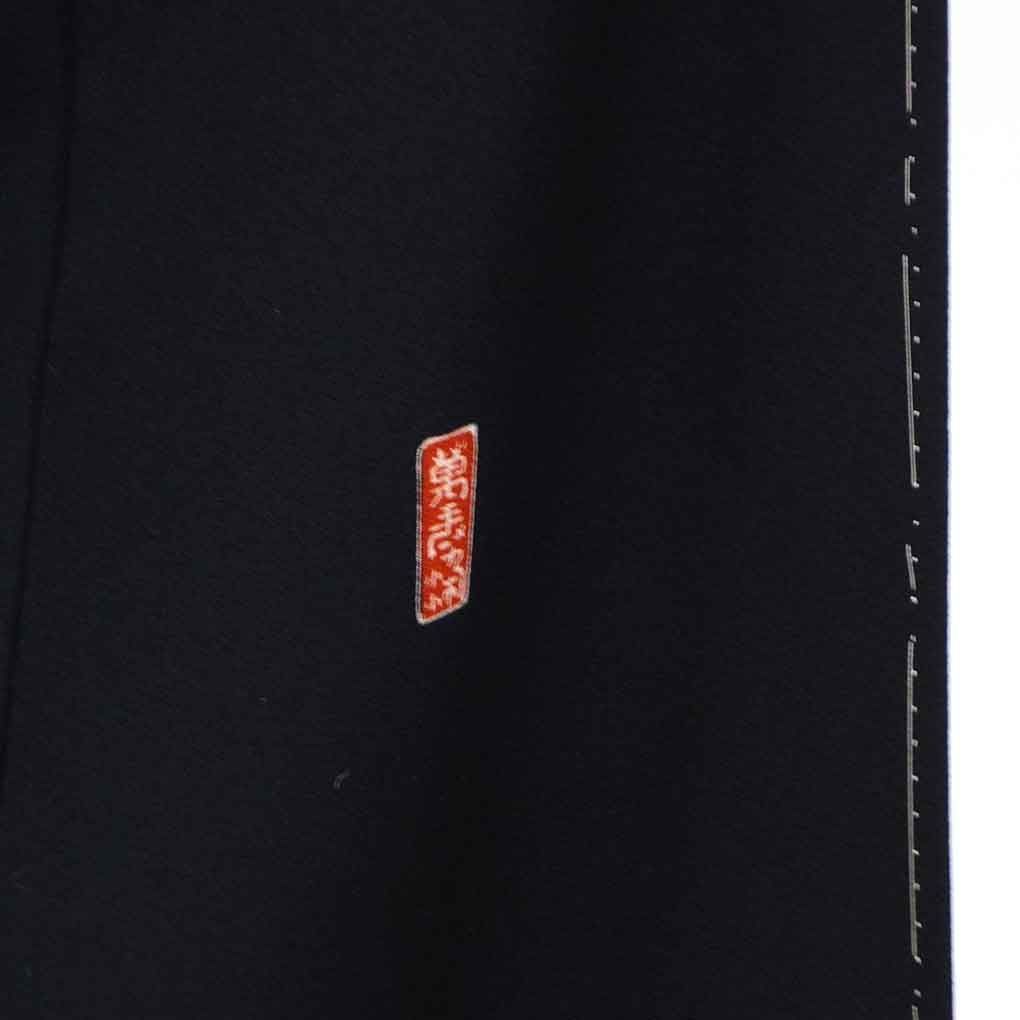  黒留袖 身丈161 cm 裄65 前幅25 後幅30.5 袖丈48 袖幅32.5 レディース 扇面 裄Mサイズ 年中着用可 正絹 シルク ブラック リメイク リユース リサイクル 呉服のきくや 黒留袖 着物