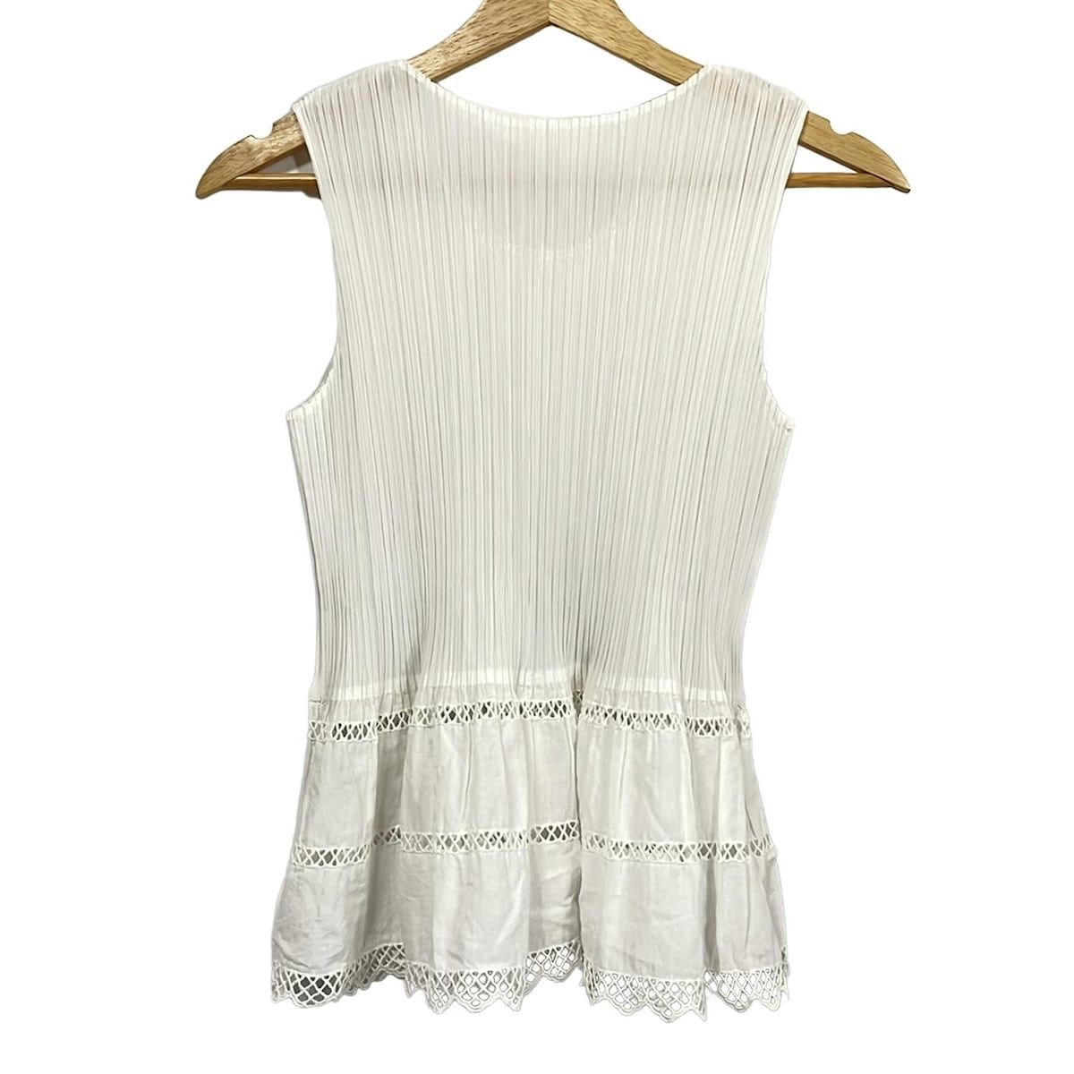 PLEATS PLEASE(プリーツプリーズ) ノースリーブカットソー サイズ3 L