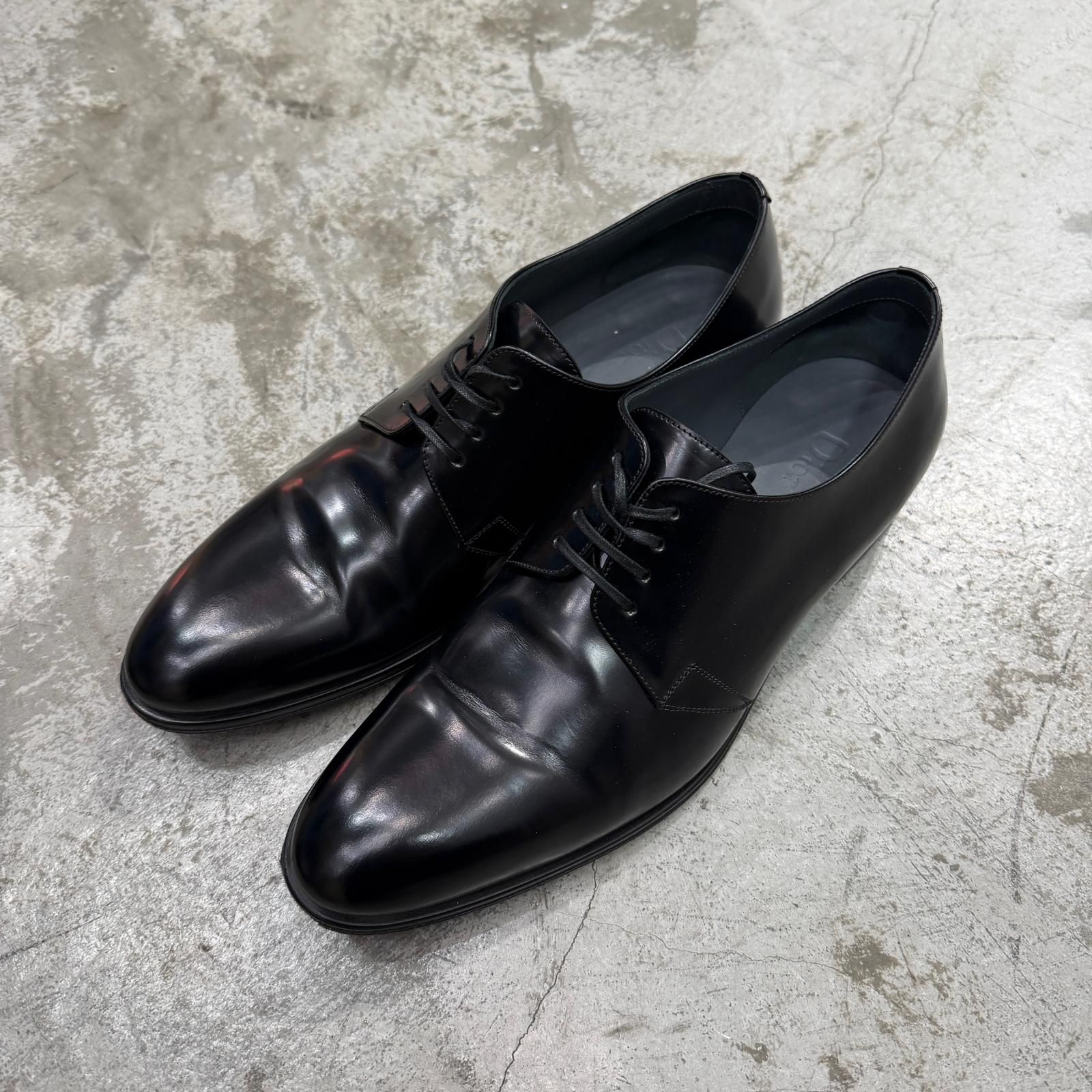 Dior レザー 革靴 ドレスシューズ ディオール ブラック 41 26 cm 4168 M