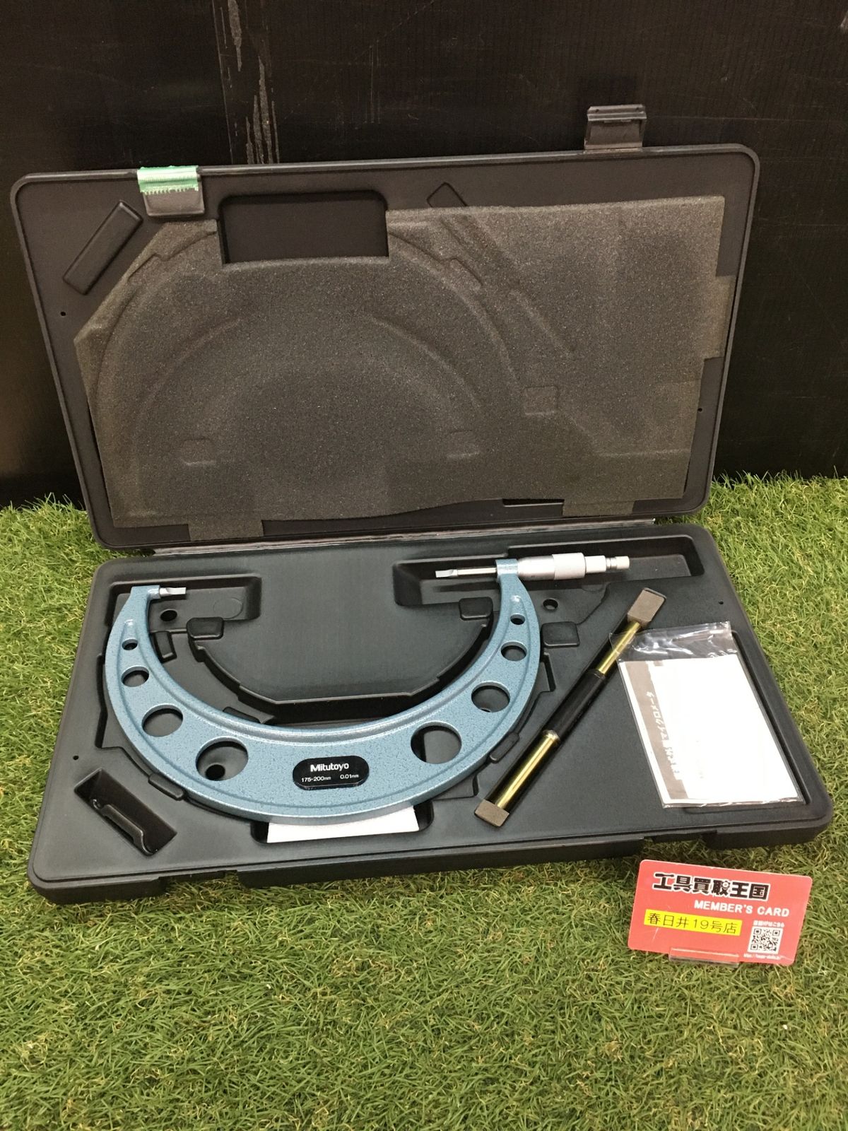 品 0906 Mitutoyo ミツトヨ 直進式ブレードマイクロメータ BLM-200 175～200 mm 0.01 ブレードマイクロメーター 122-108 ケース割れあり