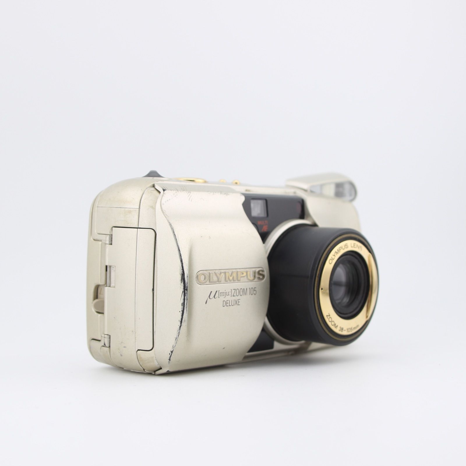 【完動品】OLYMPUS μ ZOOM 105フィルムカメラ 動作確認済み 完動品】OLYMPUS μ ZOOM 105 ブラック フィルムカメラ 動作確認済み