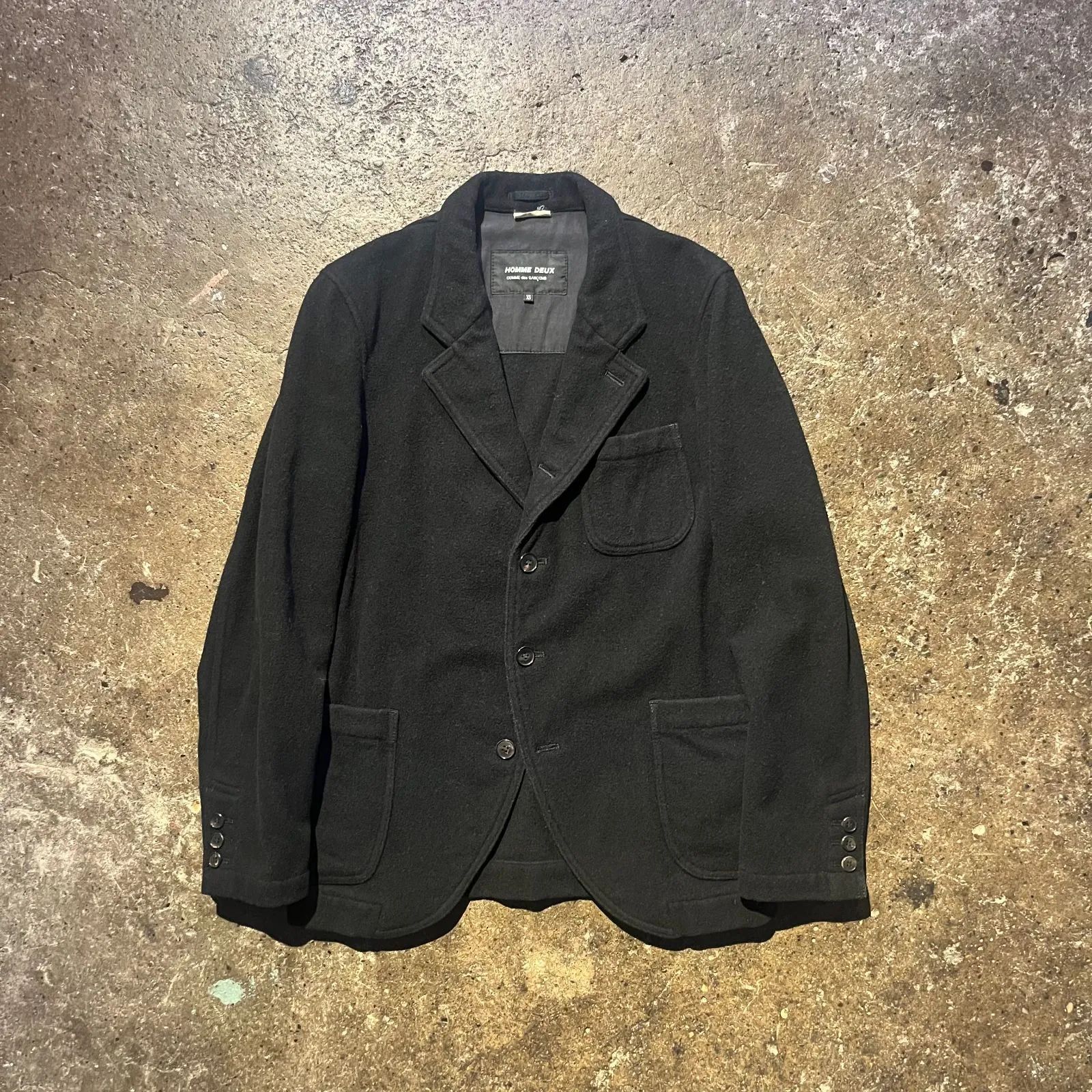 COMME des GARCONS HOMME DEUX ジャケット　製品洗い COMME des GARCONS HOMME DEUX 15aw 製品洗い加工ジャケット XS