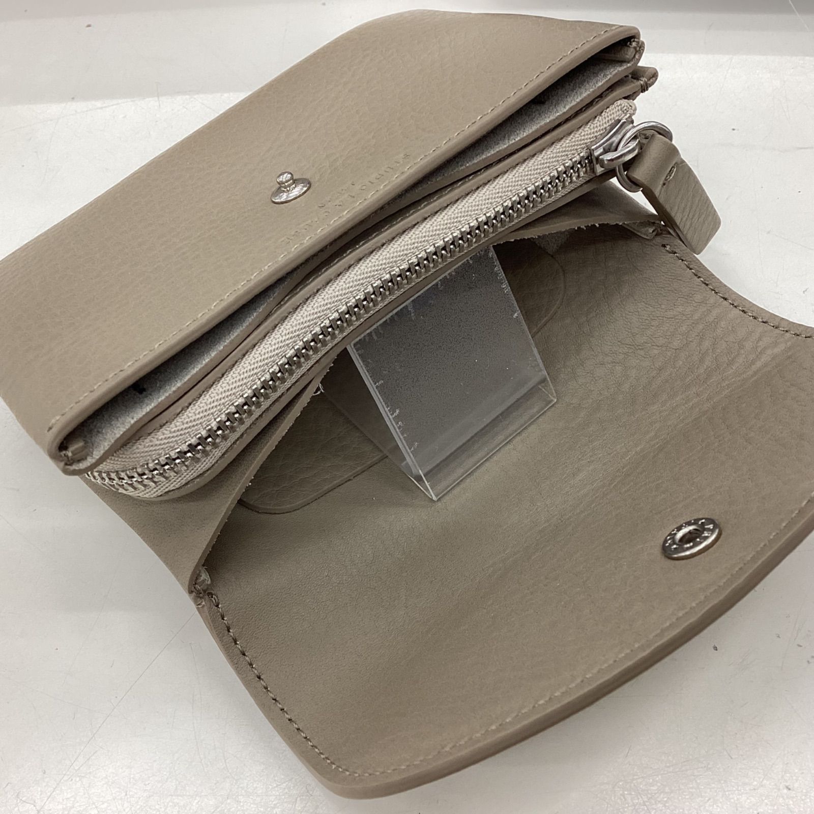  STADIO LA CAUSE 本革 財布 WA 071 BM TS ベージュ コインケース 小銭入れ 小物