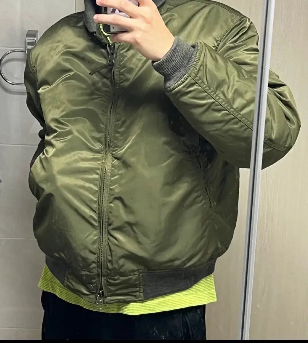 ENGINEERED GARMENTS LL Jacket flight satin nylon M