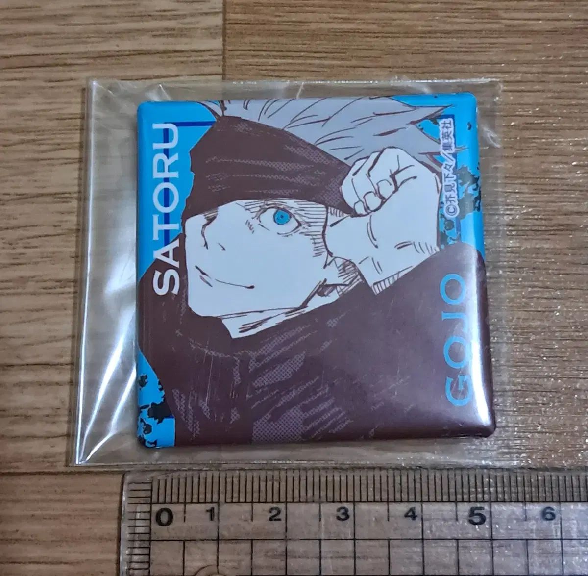 未開封) 呪術廻戦 五条 悟 スクエア 缶バッジ - メルカリ