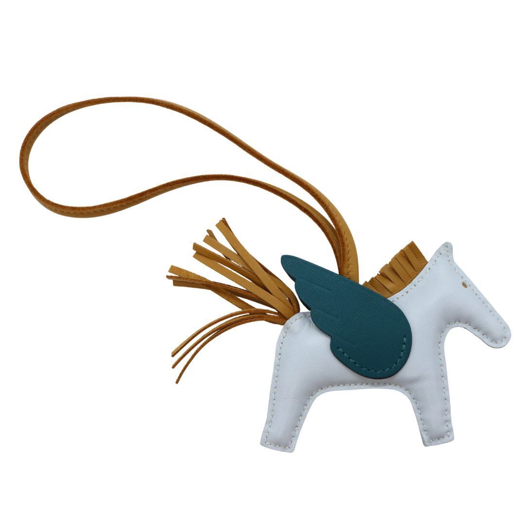 HERMES エルメス ロデオ ペガサス PM ブルーブリュム×セサミ×ヴェールボスフォール Z刻印 アニョーミロ ユニセックス WA-1111