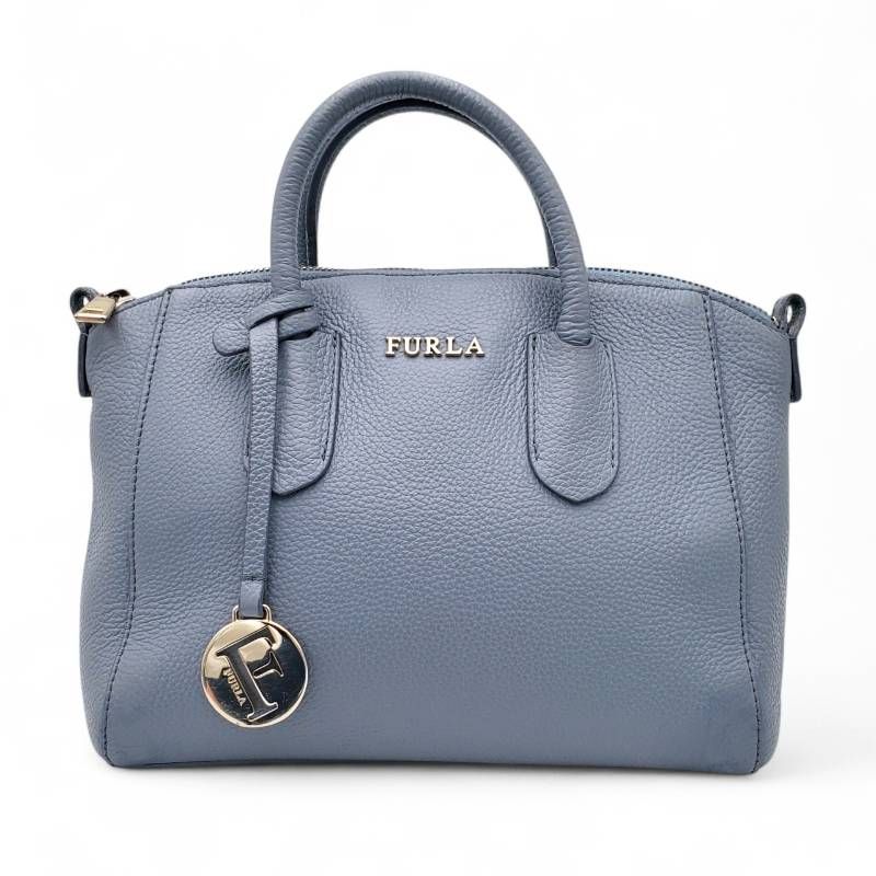 フルラ FURLA 2way ショルダーバッグ テッサ 水色 チャーム付き FURLA 
