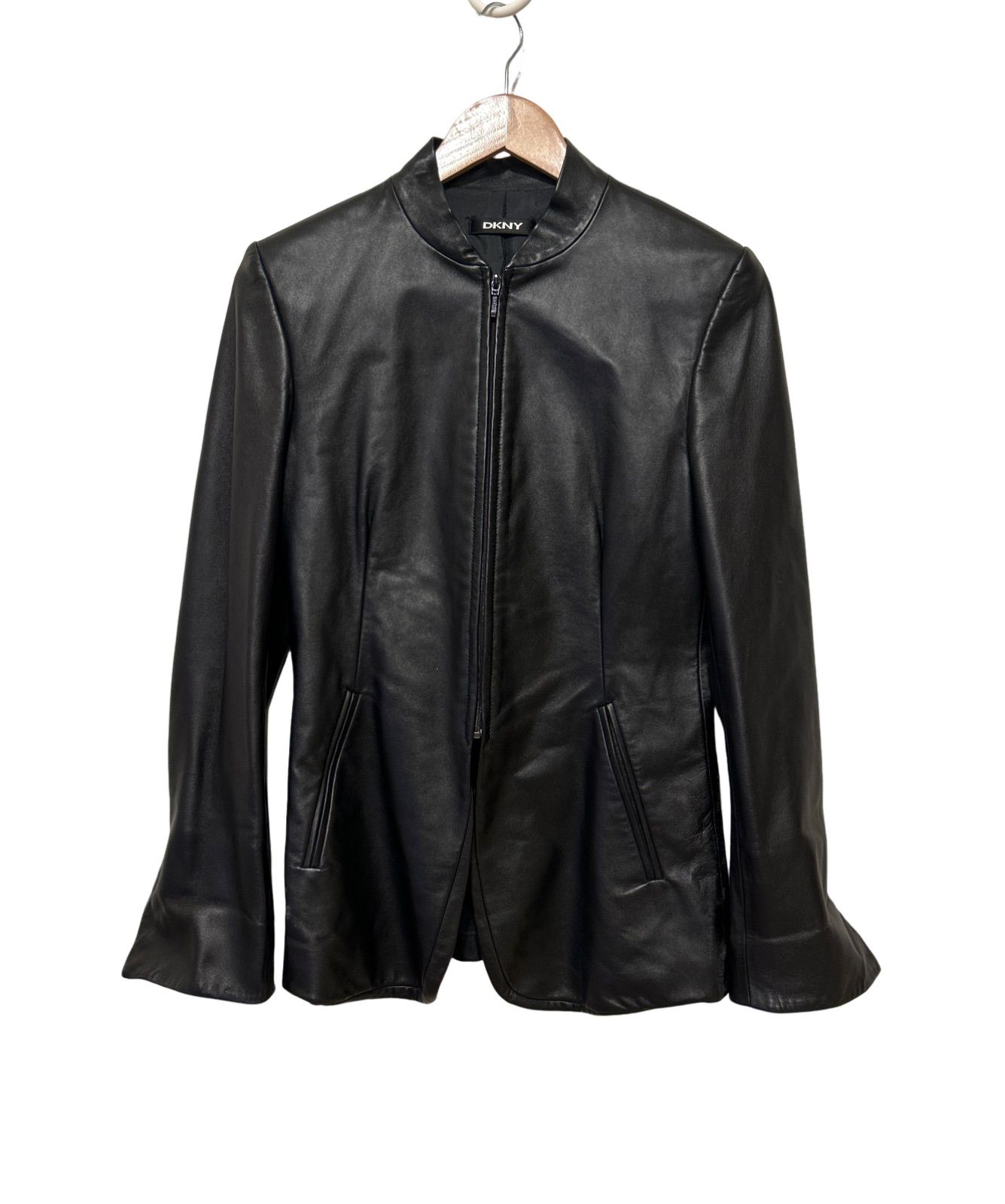 ZM1686 DKNY ディーケーエヌワイ レザージャケット 羊皮 レディース