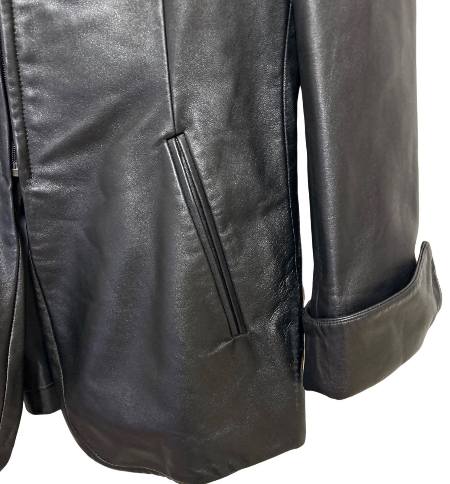 ZM1686 DKNY ディーケーエヌワイ レザージャケット 羊皮 レディース