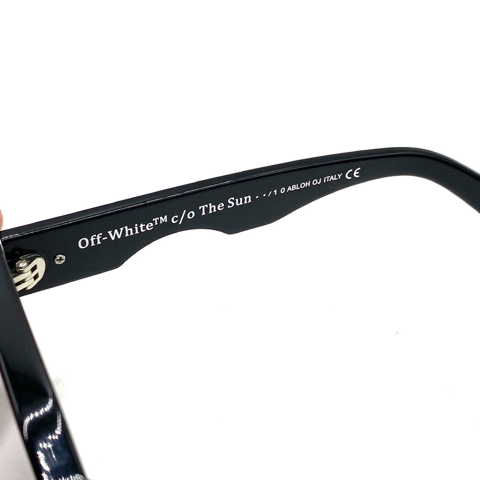 希少 個性的 OFF-WHITE オフホワイト サングラス アイウェア ブラック