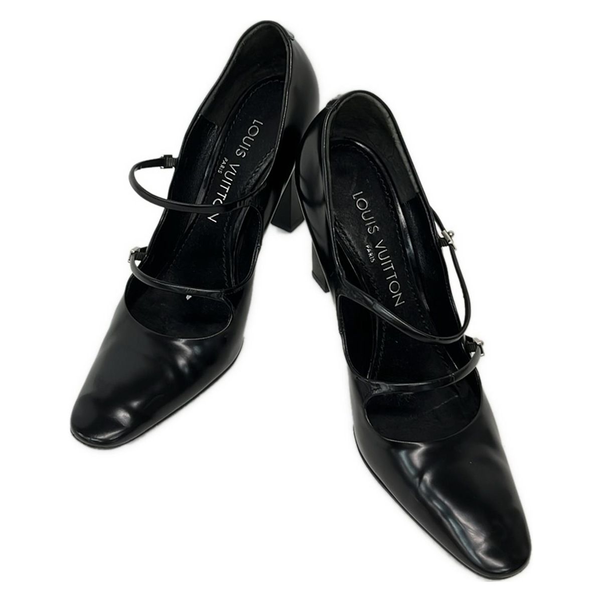 LOUIS VUITTON(ルイヴィトン) パンプス 36 レディース - 黒 レザー