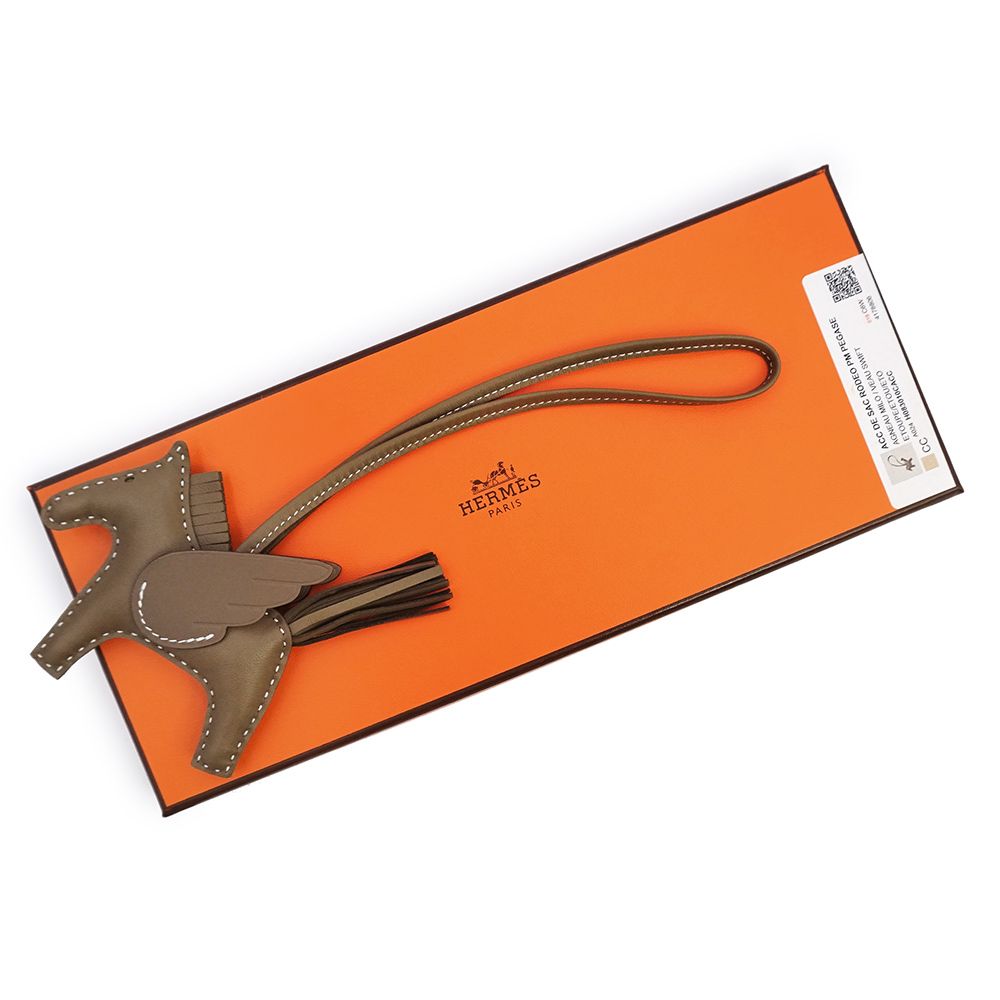 エルメス ロデオ ペガサス PM バッグチャーム アニューミロ ラムスキン