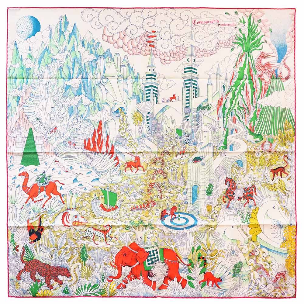 エルメス カレ 90 Cosmographia Universalis 宇宙誌 スカーフ シルク