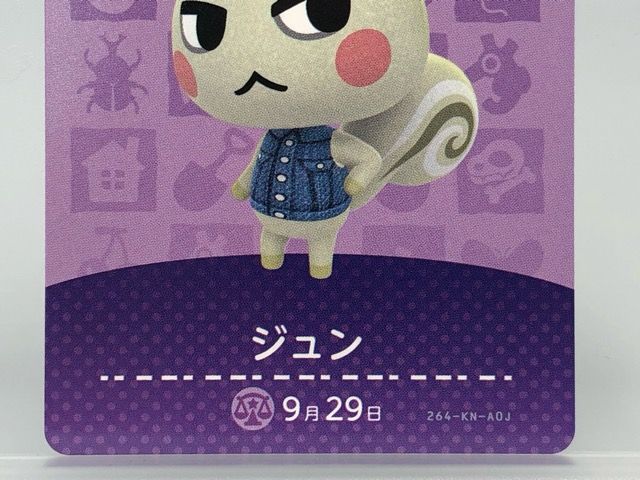 あつまれどうぶつの森 amiiboカード ジュン No.264【P4040-008】065