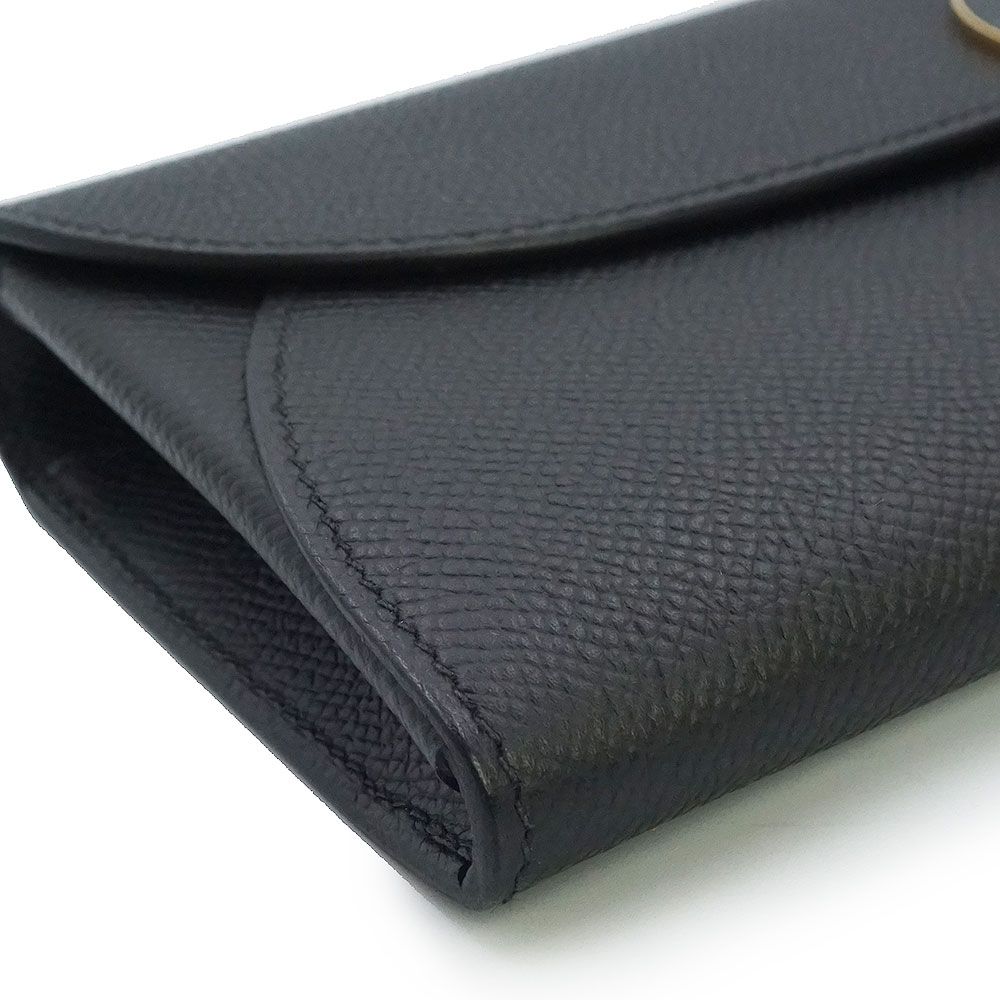 エルメス シェーヌ ダンクル マイヨン トゥーゴー ウォレット 長財布 2WAY クラッチ ショルダーバッグ 斜め掛け ヴォーエプソン レザー ノワール ブラック ゴールド金具 W刻印 箱付 HERMES（新品・未使用品） HERMES（エルメス） （新品・未使用品）エルメス シェーヌ ダンクル
