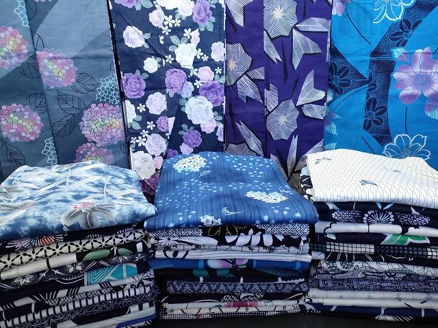 浴衣 まとめて 45点 蝶 花柄 紫陽花 コシノジュンコ JUNKO KOSHINO 綿絽 ラメ など 着用 多数 あり ppp 3279