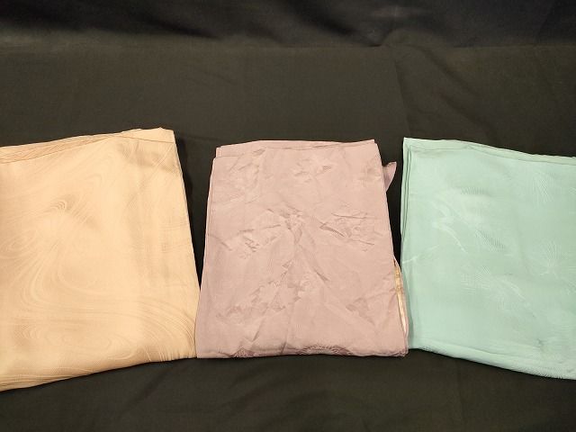 平和屋本店■色無地 まとめて 3点 更紗 花柄 さざ波 地紋 など 着用可能多数 未使用品あり 全て正絹 ppp3281 平和屋本店□色無地 まとめて 3点 更紗 花柄 さざ波 地紋 など 着用