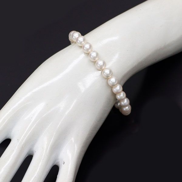 真珠　ブレスレット　K14 K14PG アコヤ 真珠/パール 径約6.9-7.3mm ブレスレット - メルカリ