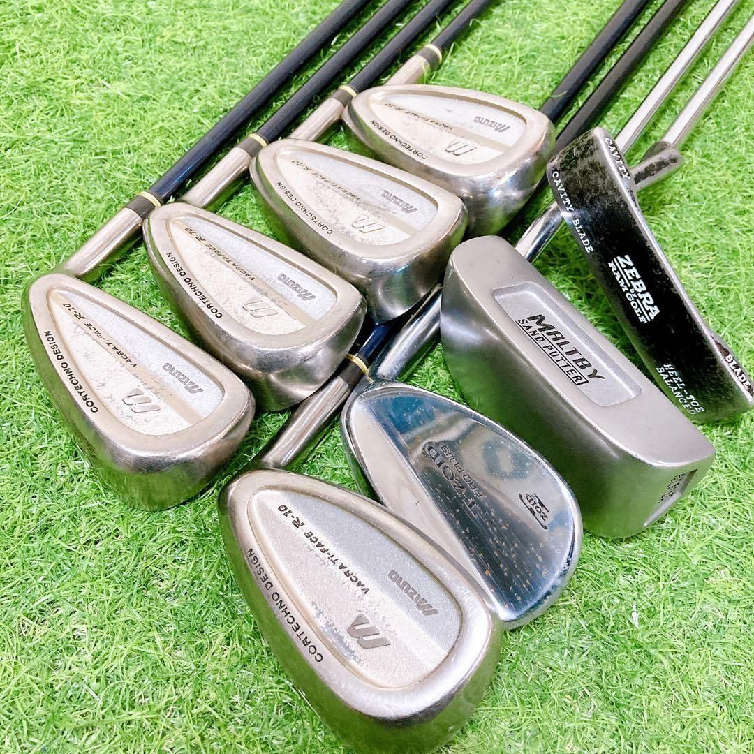 M1.ミズノ 初心者オススメ メンズセット ゴルフクラブ 12本 右利き