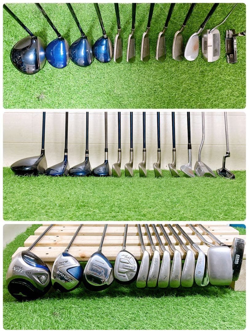 M1.ミズノ 初心者オススメ メンズセット ゴルフクラブ 12本 右利き