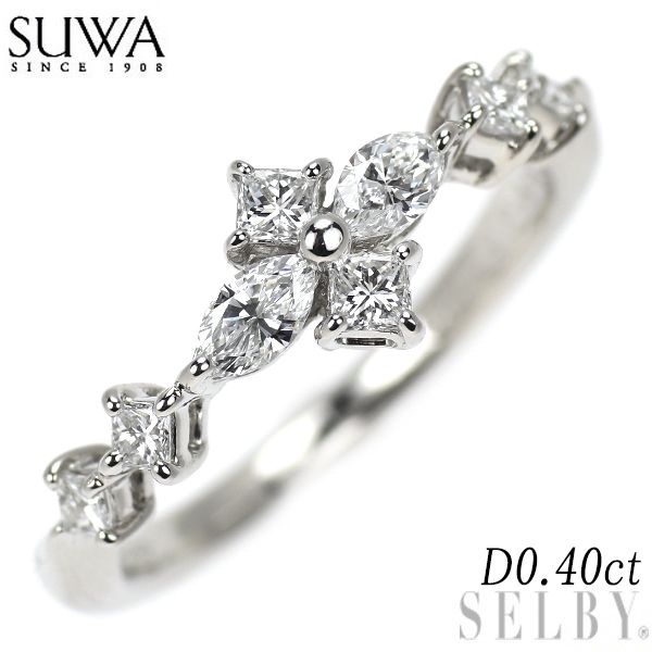 SUWA Pt950 ダイヤモンド リング 0.40ct - メルカリ