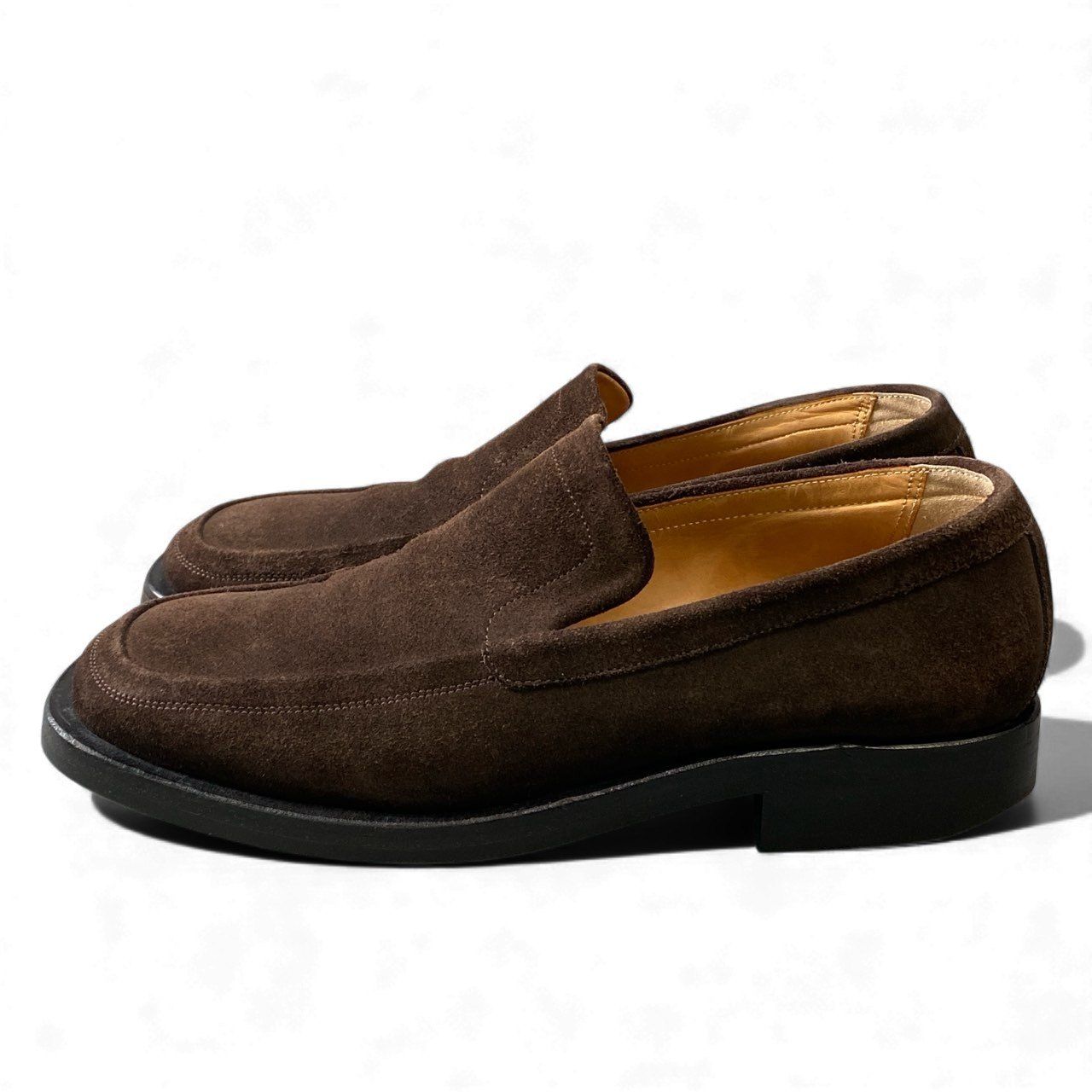 2L15 HERMES エルメス スウェード レザー シューズ ローファー 靴