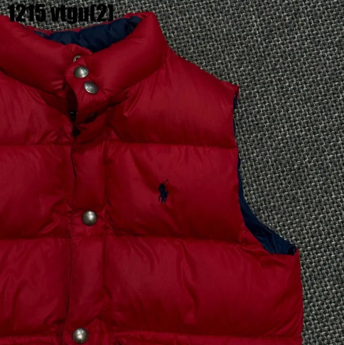 POLO RALPH LAUREN ダウンベスト リバーシブル ラルフローレン Ralph ネイビー ポロ Lauren ダウン Polo ベスト ポロラルフローレン ネイビー&frasl;レッド ダウンベスト&frasl;L