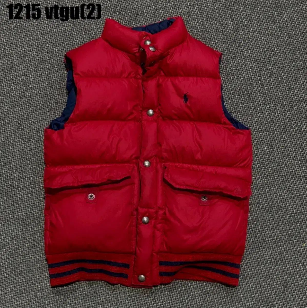 POLO RALPH LAUREN ダウンベスト リバーシブル ラルフローレン Ralph ネイビー ポロ Lauren ダウン Polo ベスト ポロラルフローレン ネイビー&frasl;レッド ダウンベスト&frasl;L