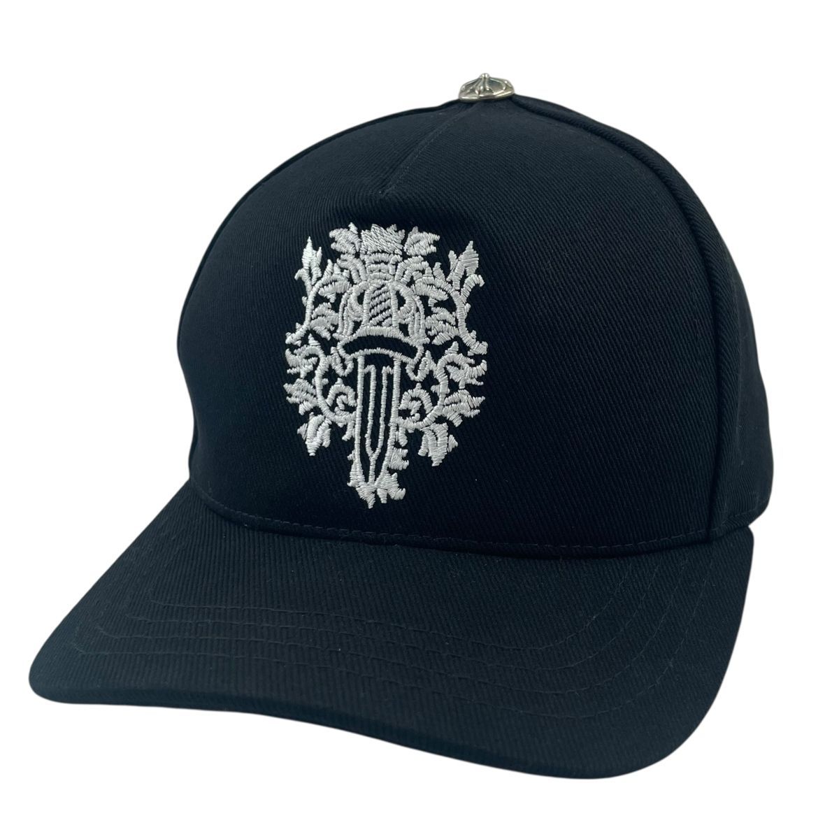 CHROME HEARTS クロムハーツ ヴァインダガー ベースボールキャップ ブラック クロスボール 帽子