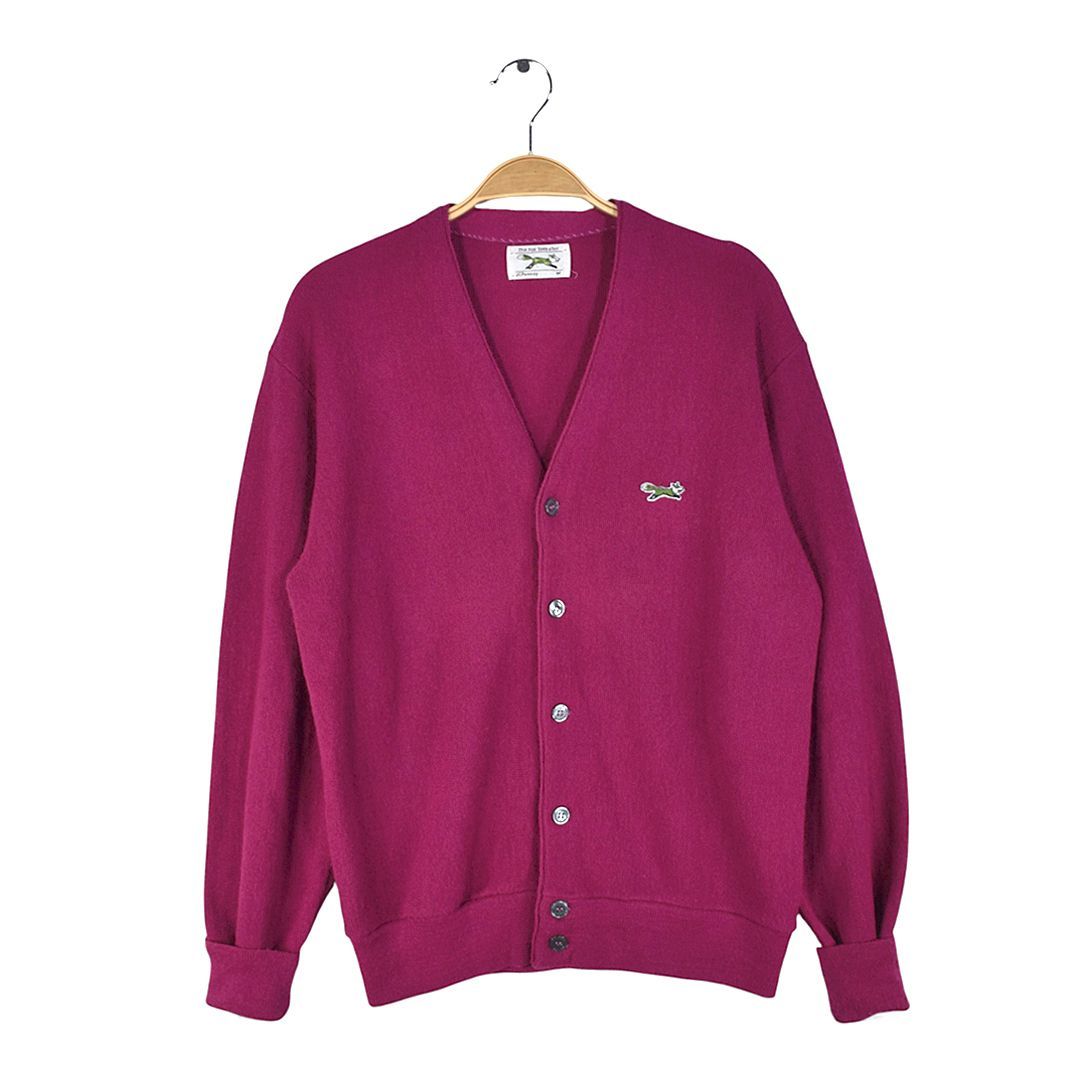 70s JCペニー フォックスセーター ヴィンテージ カーディガン アクリル