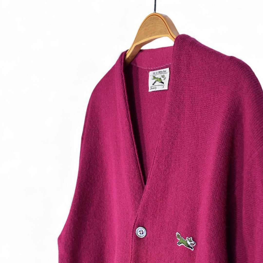 JCPenney カーディガン ヴィンテージ　イエロー 70s〜80s 美品 6c7c1e3f60d4e4298c4ad537807a1c