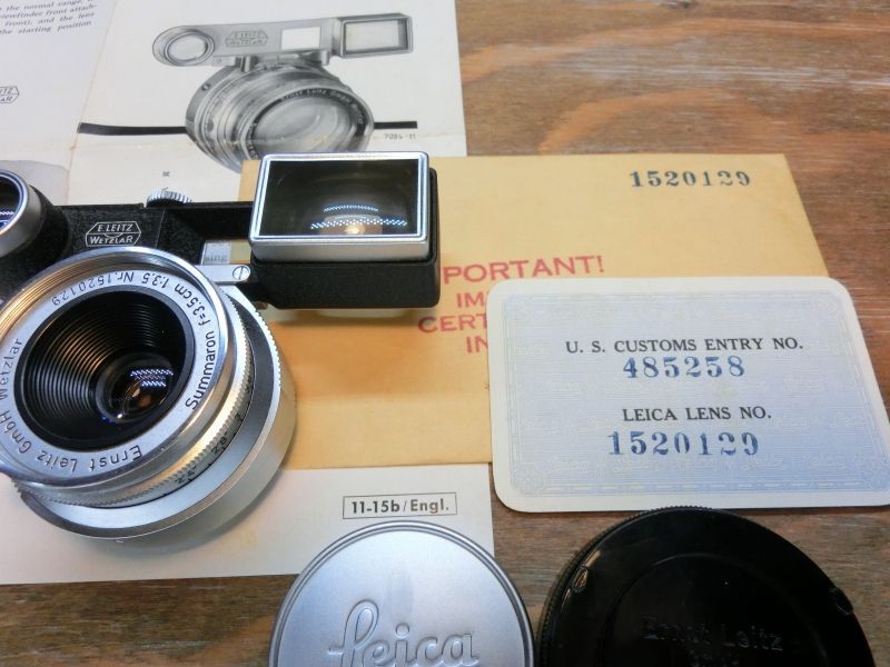 7741 ライカ LEICA 3 5 cm ズマロン メガネ付き Mマウント