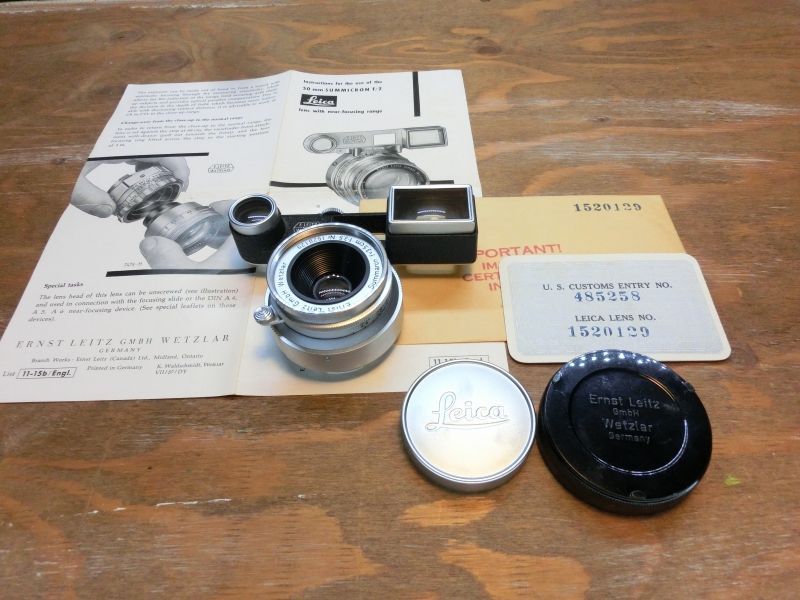 7741 ライカ LEICA 3.5 cm ズマロン メガネ付き Mマウント