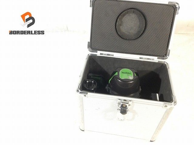 比較的 makita マキタ 屋内 屋外兼用墨出し器 SK 310 GP 受光機 LDG-1 ケース付 グリーンレーザー墨出し器 光学測定器114938