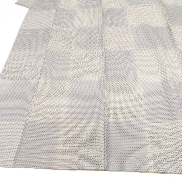 十字絣 鳥の子色