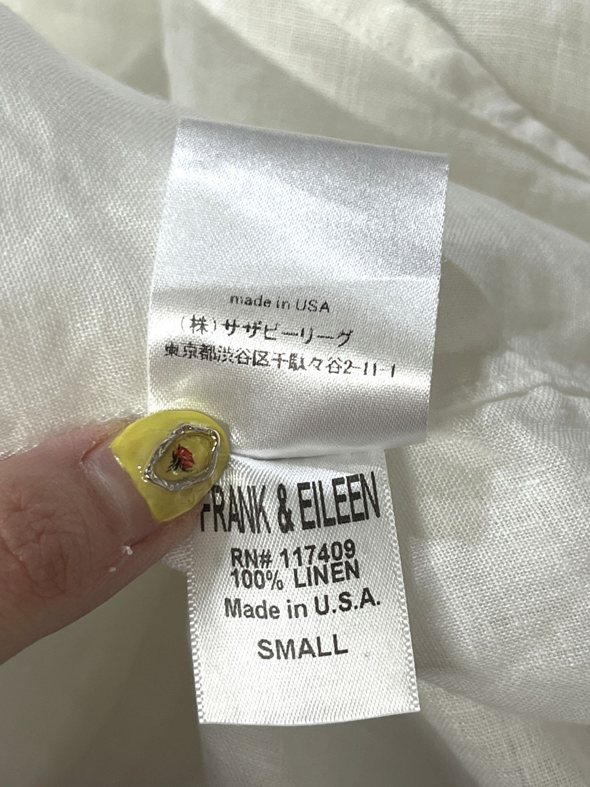 Frank フランクアンドアイリーン \u0026 ライト LUKE EILEEN Eileen 白 