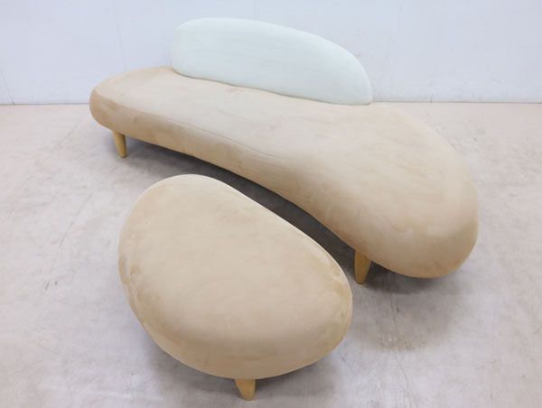 3Pソファ 3人掛けソファ＆オットマン付